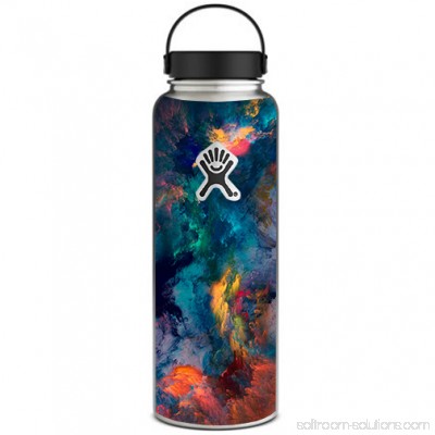 Skin Decal For Hydro Flask 40 Oz Wide Mouth / Color Storm Watercolors